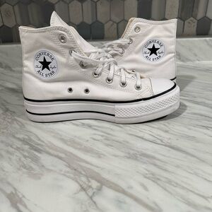Converse White Canvas Sneakers